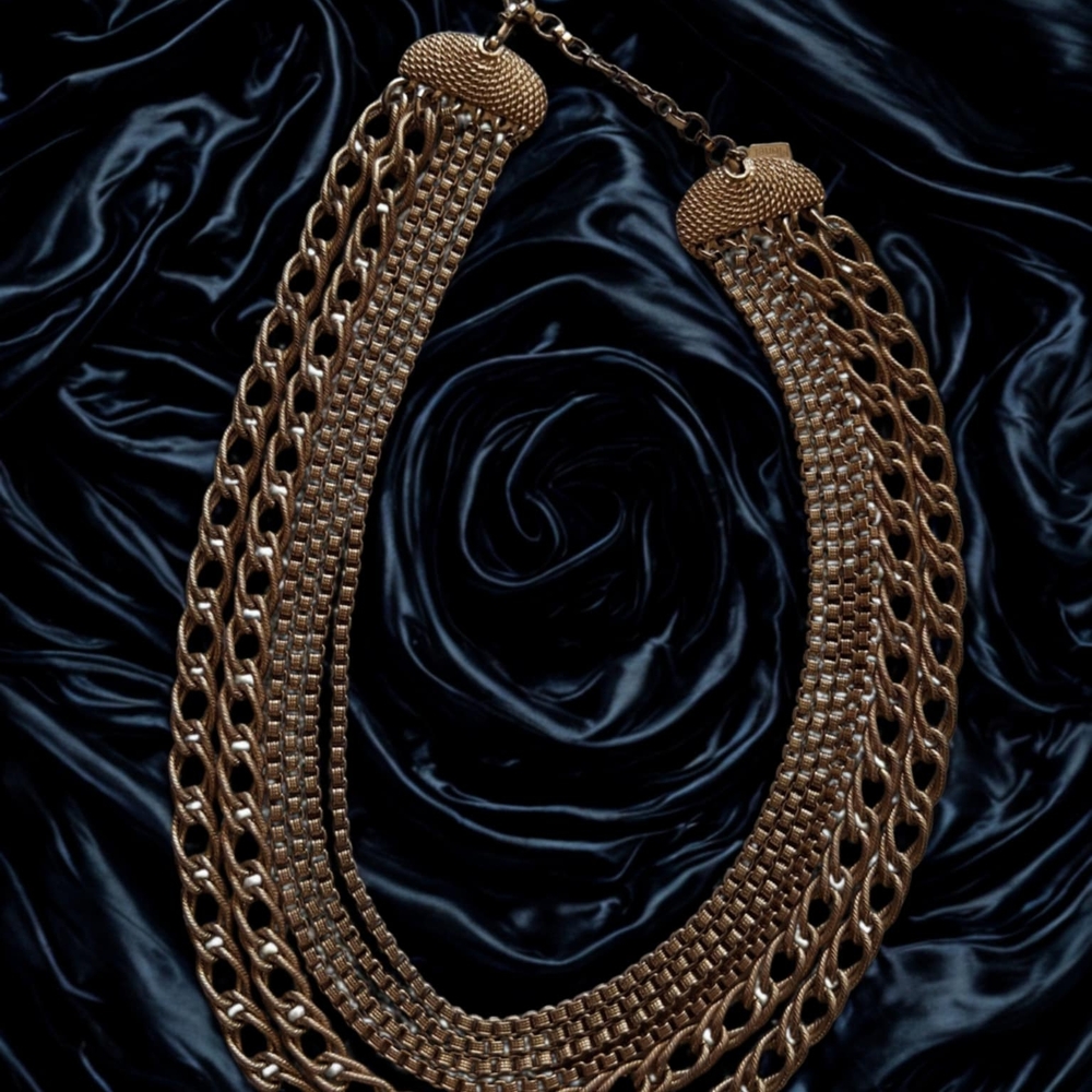 Monet Gold-Tone Statement Necklace